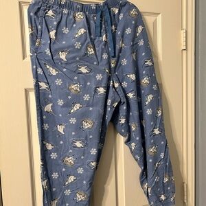 Old Navy Blue Pajama Bottoms with Polar Bear Print